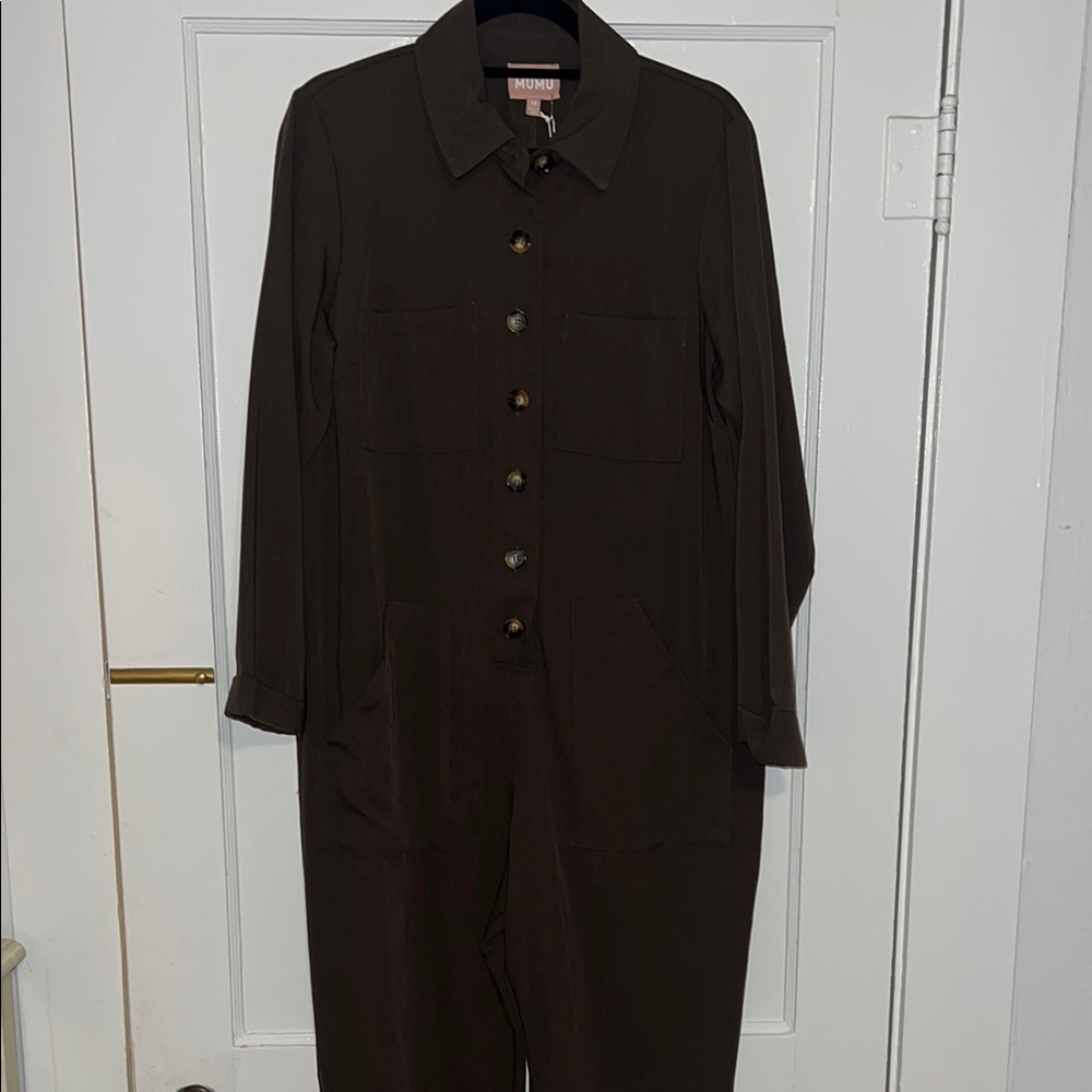 NWT Women's Brown/Green Jumpsuit